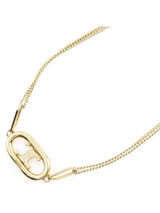 Celine Jewelry - Celine Triomphe Pendant Chain Gold